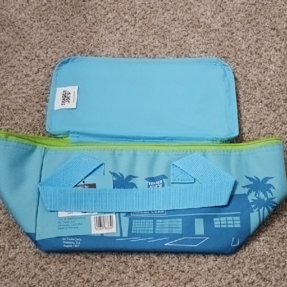 Trader Joe's Mini Insulated Bag Blue